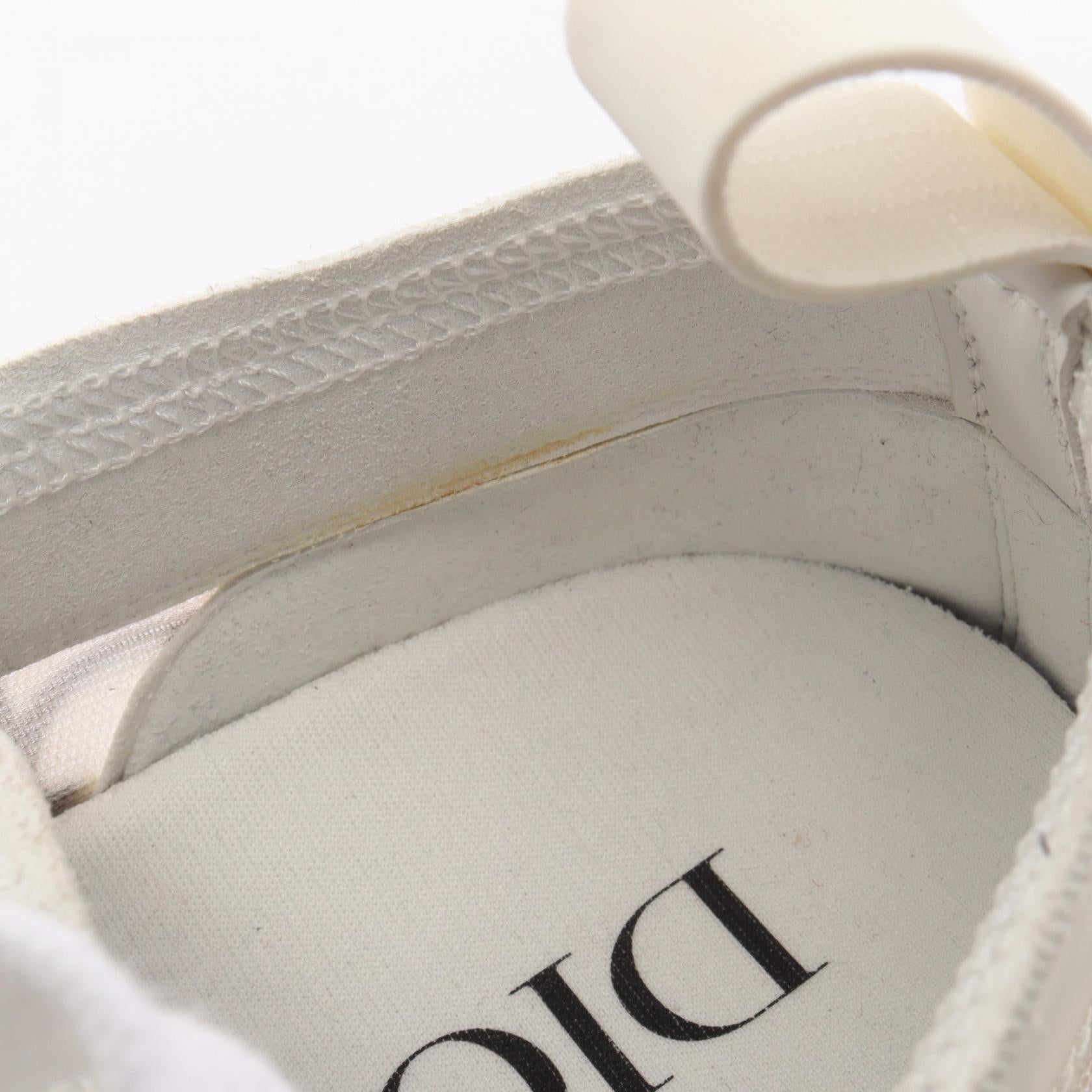 B23 ロートップスニーカー オブリーク スニーカー メッシュ ラバー ホワイト ブラック ディオール シューズ DIOR