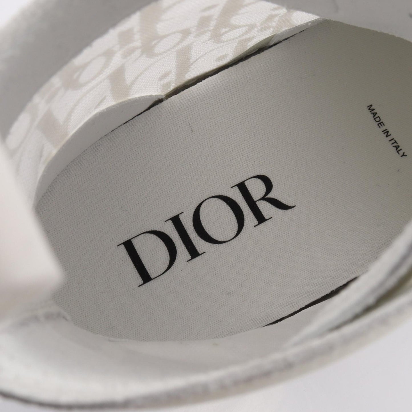 B23 HIGH オブリーク ハイカットスニーカー メッシュ ホワイト ディオール シューズ DIOR