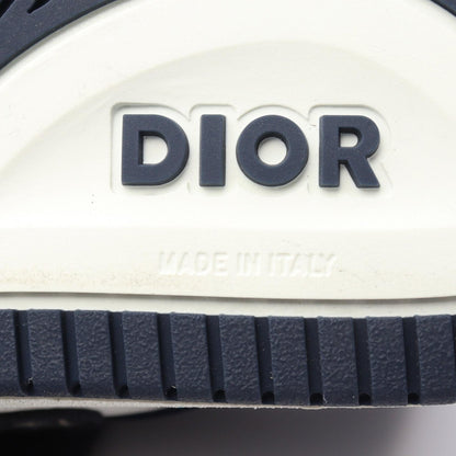 B57 ドリブル ロートップスニーカー オブリークジャカード スニーカー レザー ホワイト ネイビー ディオール シューズ DIOR