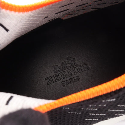 エクレール スリッポン スニーカー ニットファブリック ブラック オレンジ エルメス シューズ HERMES