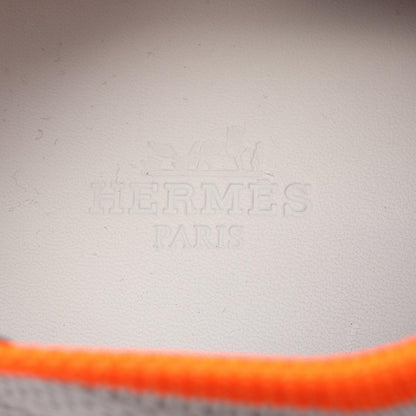 ECLAIR エクレール スリッポン スニーカー ニットファブリック ホワイト オレンジ エルメス シューズ HERMES