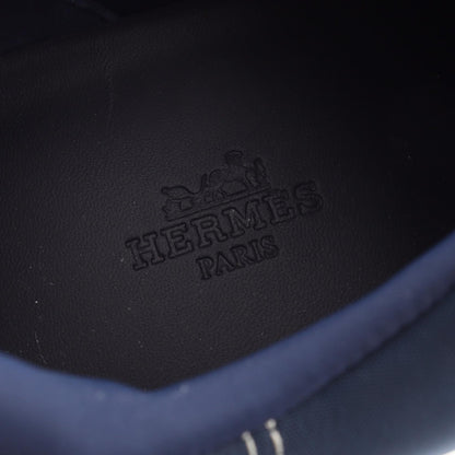 アンヴォル スニーカー ファブリック スエード ネイビー ホワイト オレンジ エルメス シューズ HERMES