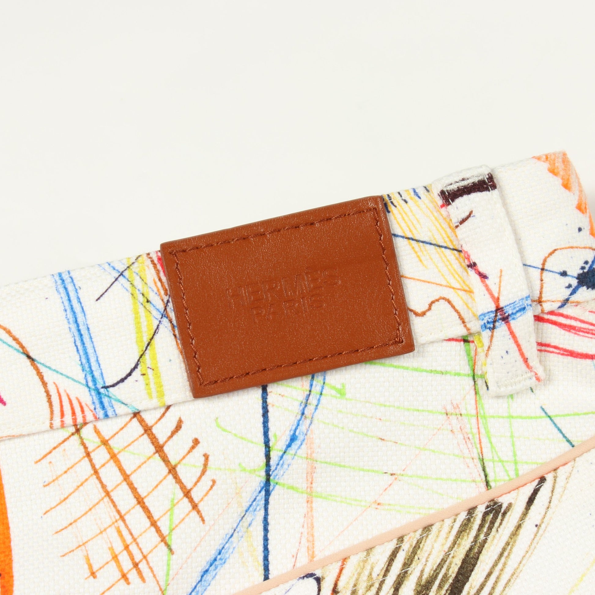 総柄 ショート パンツ コットン ホワイト マルチカラー エルメス ボトムス HERMES