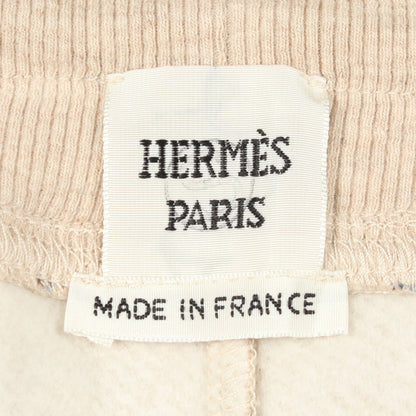 Zouaves et Dragons Finesse スウェット スカート コットン キャメルヘア アイボリー ダークブラウン ブルー エルメス ボトムス HERMES