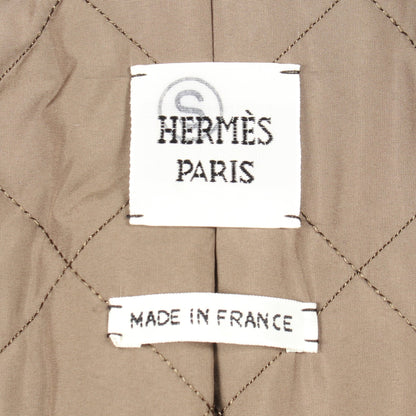 中綿 ライダースジャケット カシミヤ グレーブラウン エルメス アウター HERMES