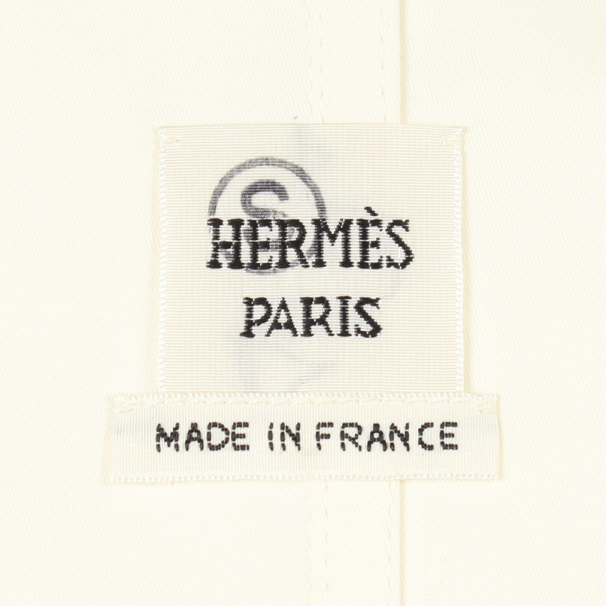 ジップアップ ジャケット コットン ホワイト エルメス アウター HERMES