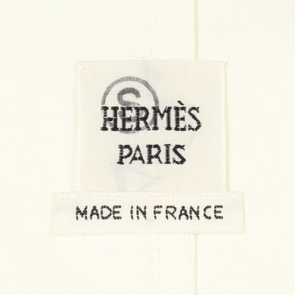 ジップアップ ジャケット コットン ホワイト エルメス アウター HERMES
