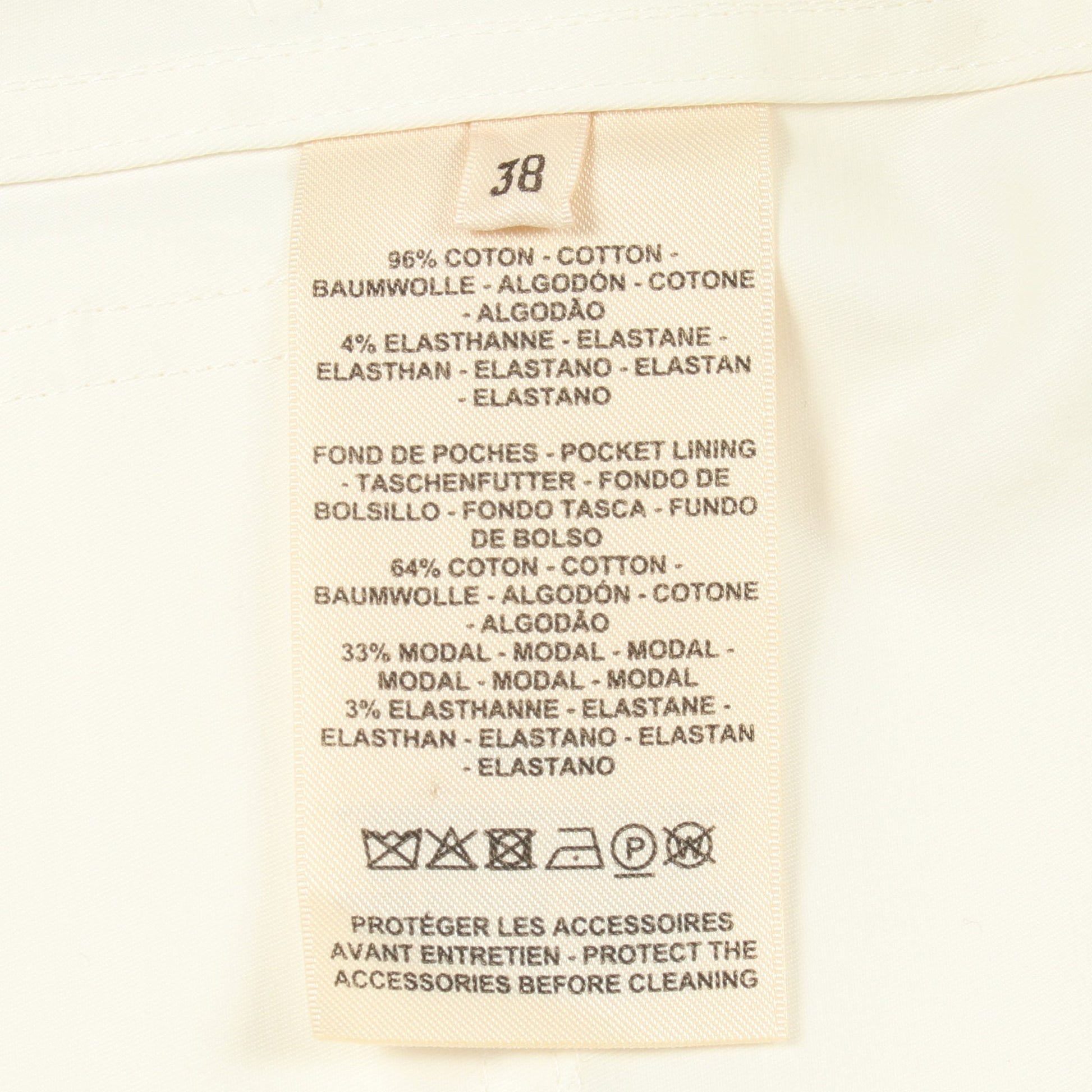 ジップアップ ジャケット コットン ホワイト エルメス アウター HERMES