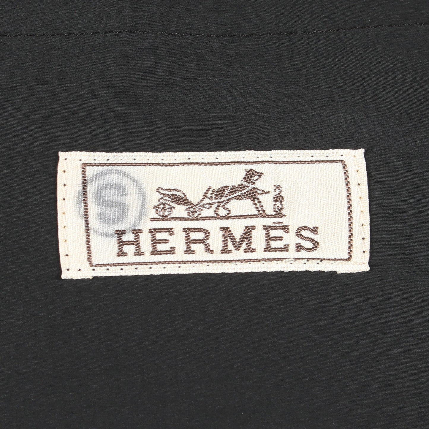 エルビエ デペルラン ジャケット コットン ナイロン ダークグリーン ブラック エルメス アウター HERMES