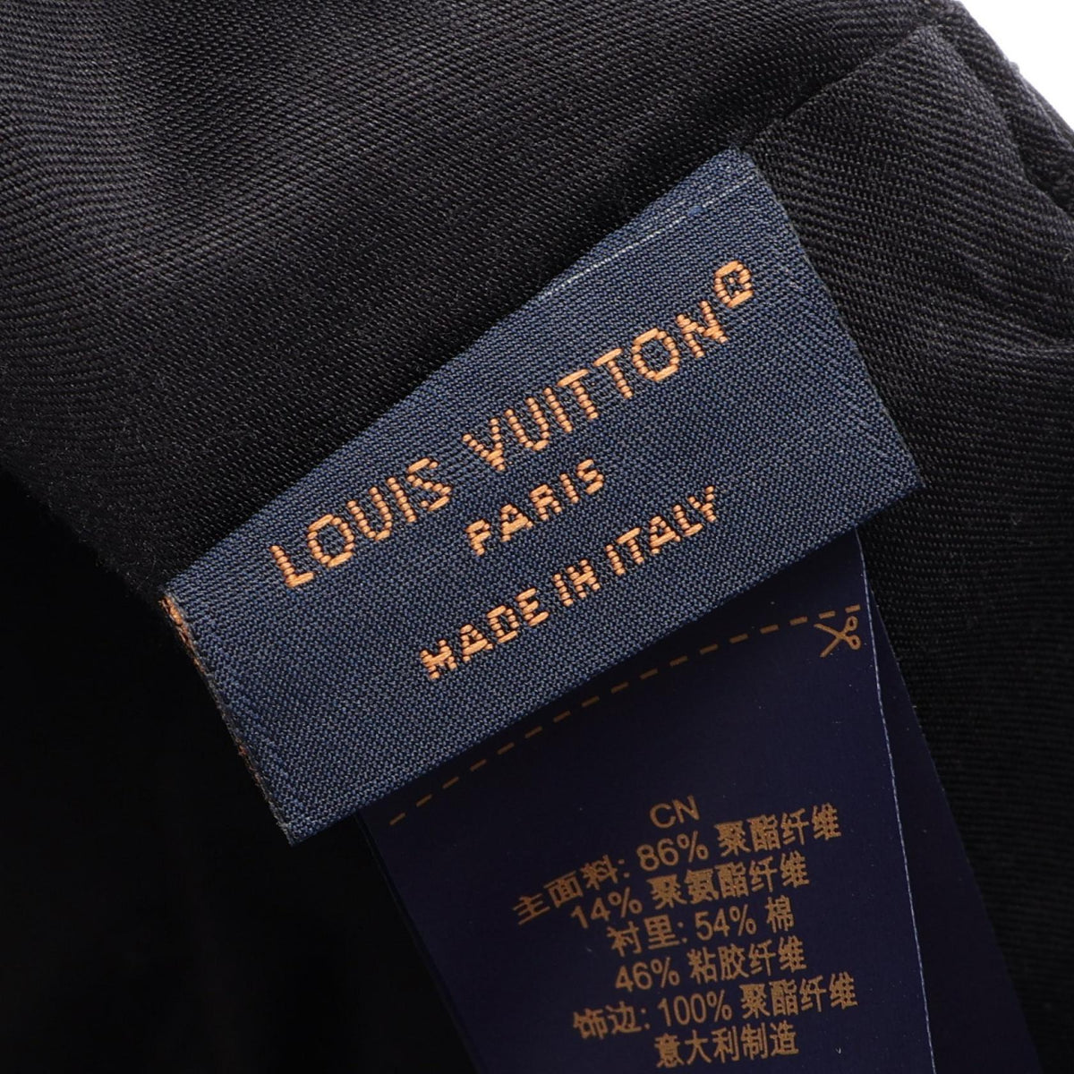 LV スマッシュ レイン キャップ 帽子 コットン ブラック ルイヴィトン 財布・小物 LOUIS VUITTON
