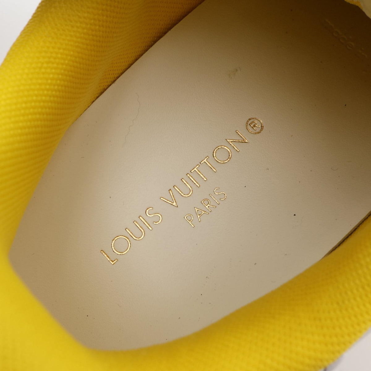 タイムアウトライン モノグラム スニーカー レザー イエロー ホワイト ルイヴィトン シューズ LOUIS VUITTON