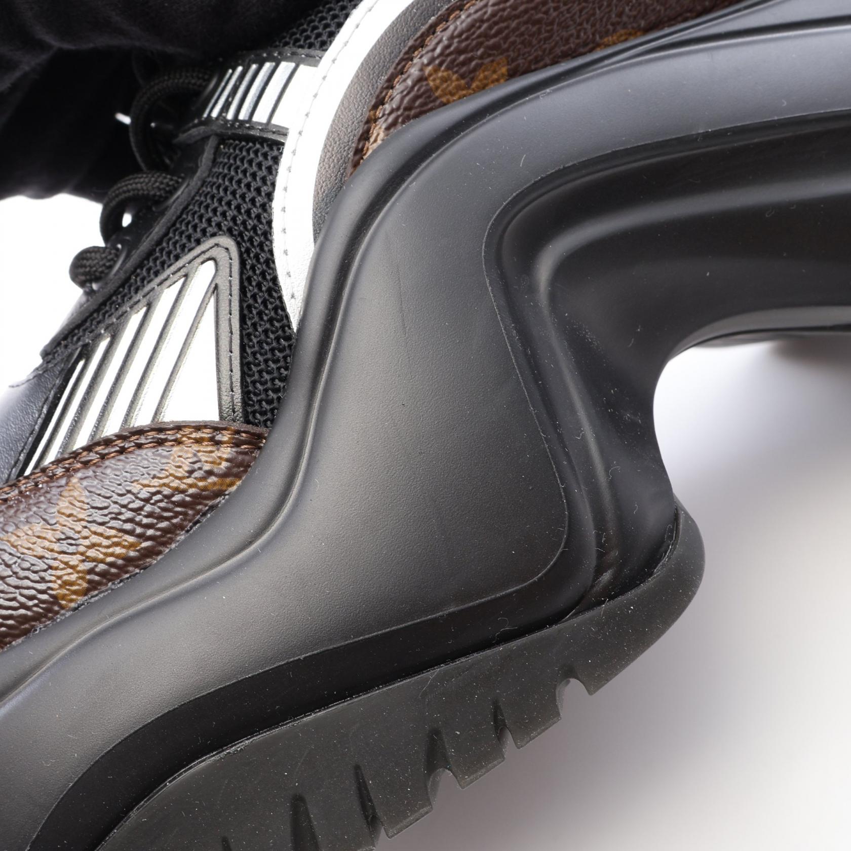 LVアークライト2.0ライン モノグラム スニーカー ファブリック PVC レザー ブラック ルイヴィトン シューズ LOUIS VUITTON