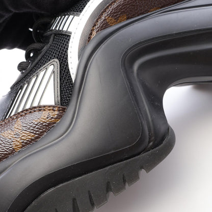 LVアークライト2.0ライン モノグラム スニーカー ファブリック PVC レザー ブラック ルイヴィトン シューズ LOUIS VUITTON