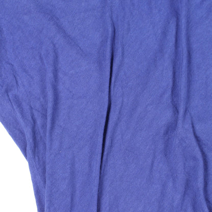 バーティカルロゴ 半袖Tシャツ コットン ブルー クロムハーツ