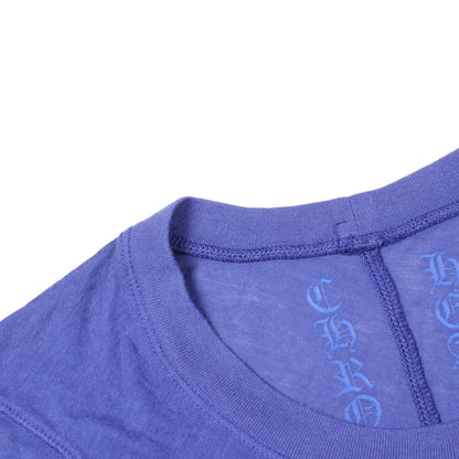 バーティカルロゴ 半袖Tシャツ コットン ブルー クロムハーツ