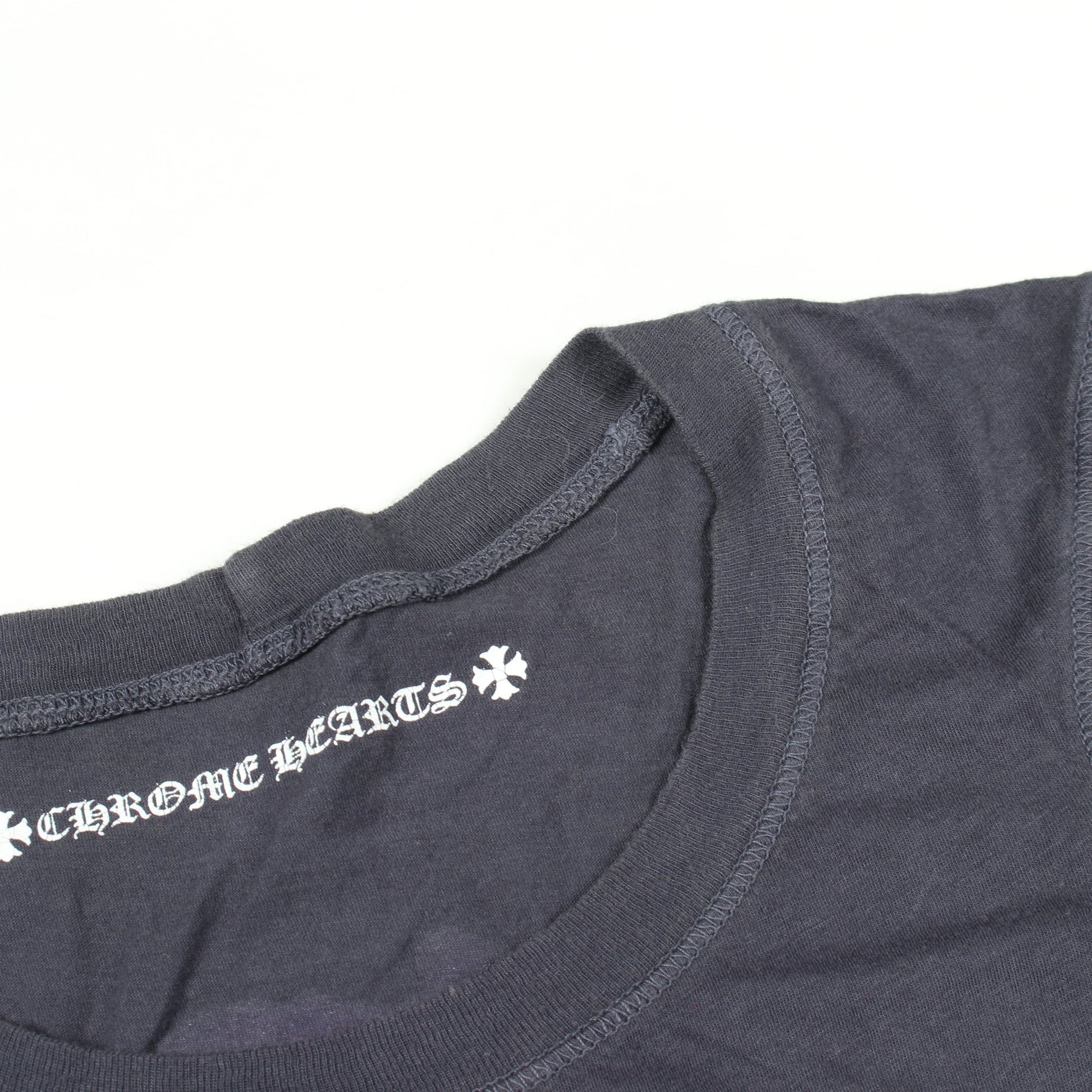 ヴァーティカルロゴ Matty Boy 半袖Tシャツ コットン グレー クロムハーツ トップス Chrome Hearts