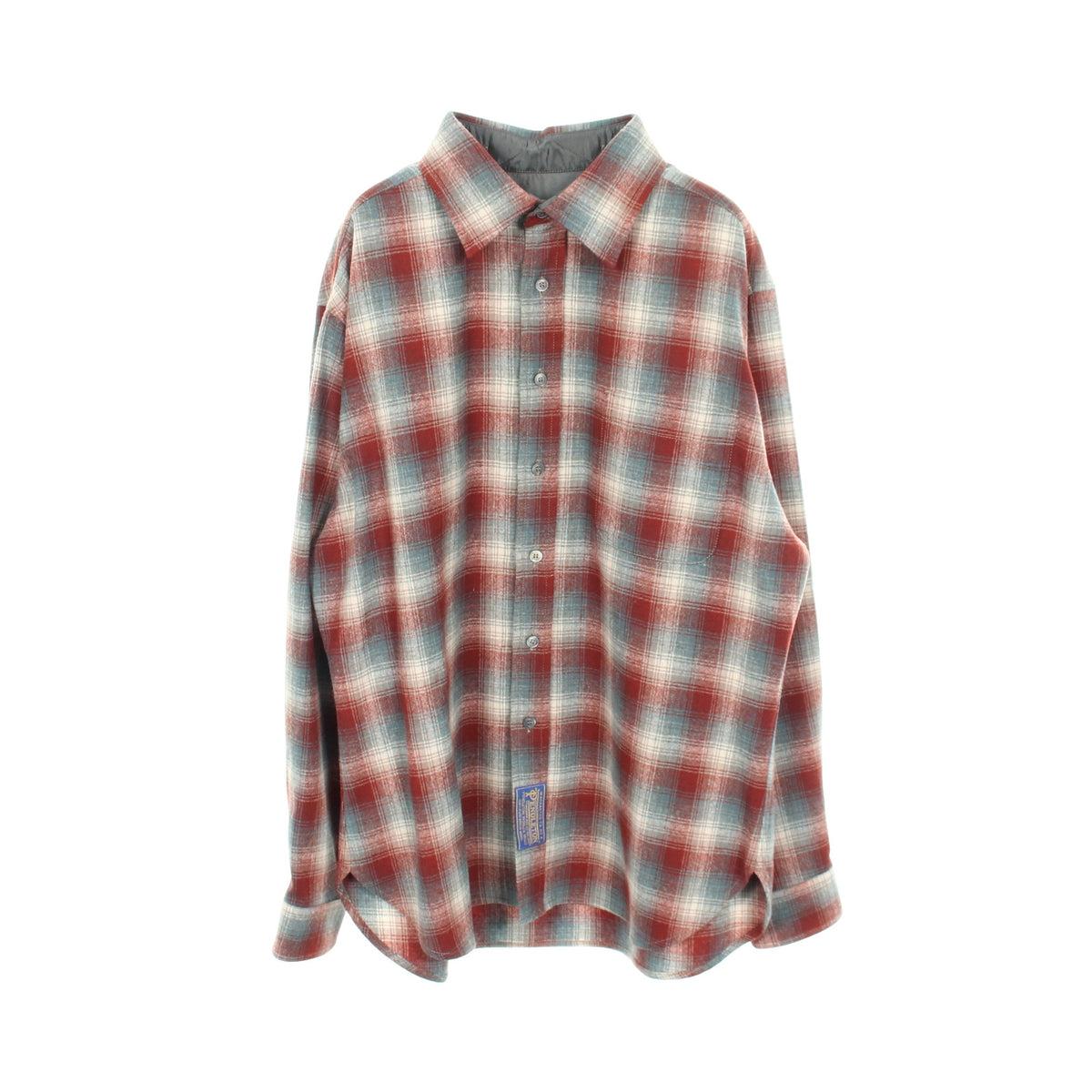 Maison Margiela × PENDLETON チェックシャツ オーバーサイズ シャツ ウール レッドブラウン ブルーグレー メゾンマルジェラ トップス Maison Margiela