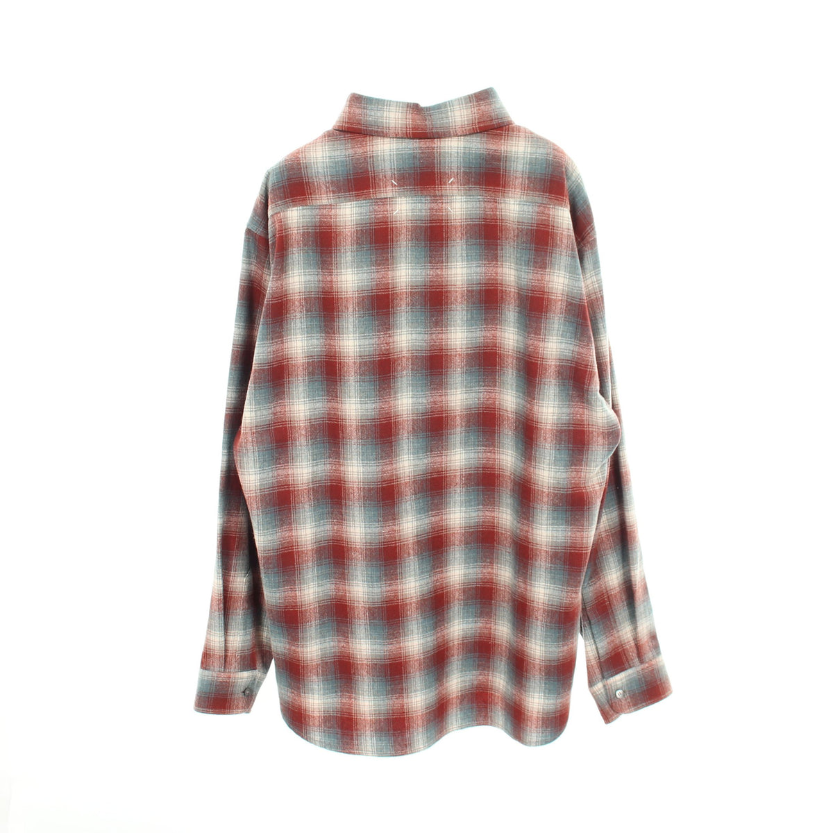 Maison Margiela × PENDLETON チェックシャツ オーバーサイズ シャツ ウール レッドブラウン ブルーグレー メゾンマルジェラ トップス Maison Margiela