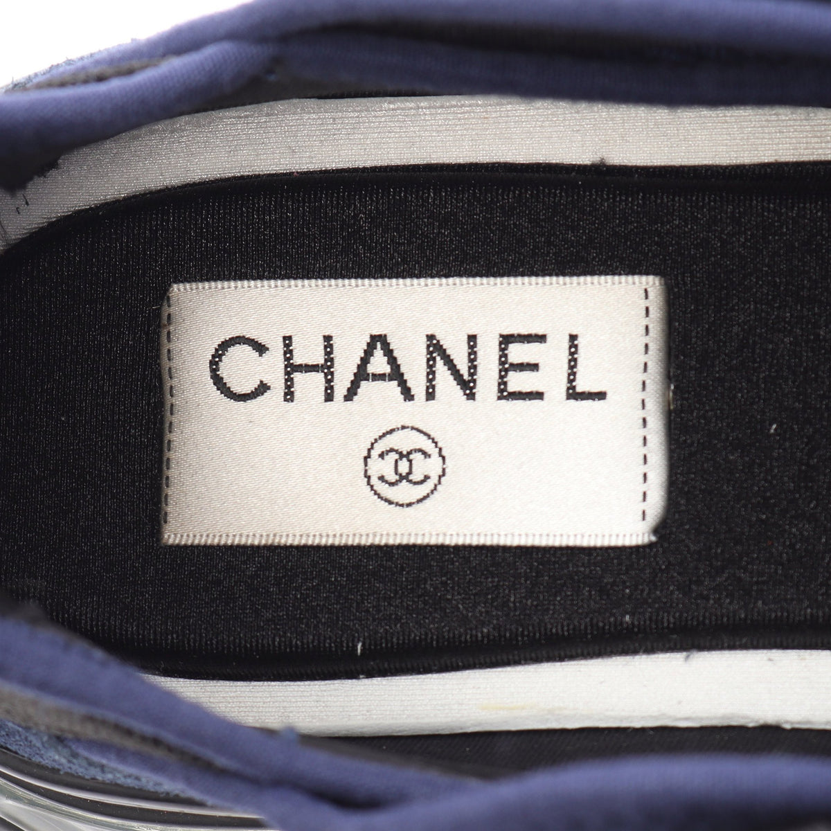 ココマーク スニーカー スエード ベロア ネイビー ブラック シャネル シューズ CHANEL