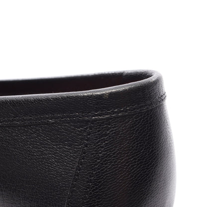 モカシン パリ ローファー レザー ブラック エルメス シューズ HERMES