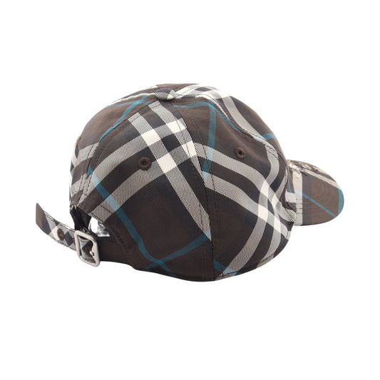 チェック ベースボール キャップ ダークブラウン マルチカラー バーバリー 財布・小物 BURBERRY