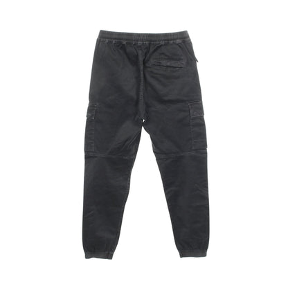 ウォッシュ加工 カーゴパンツ コットン ブラック ストーンアイランド ボトムス Stone Island