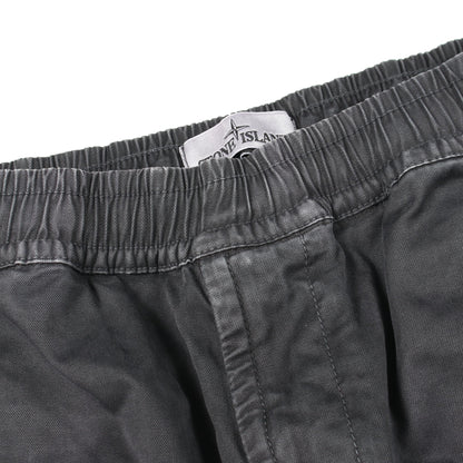 ウォッシュ加工 カーゴパンツ コットン ブラック ストーンアイランド ボトムス Stone Island