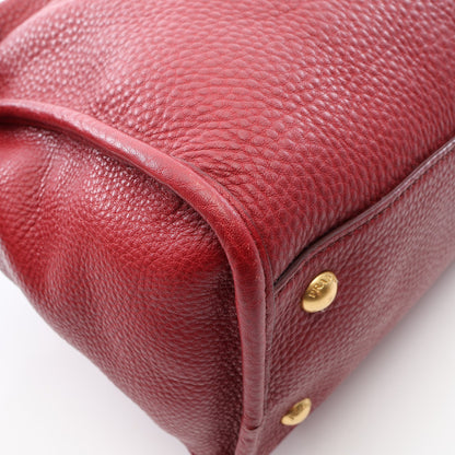 2WAY ハンドバッグ レザー レッド プラダ バッグ PRADA