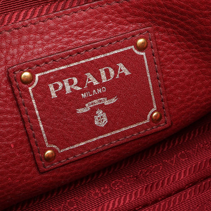 2WAY ハンドバッグ レザー レッド プラダ バッグ PRADA