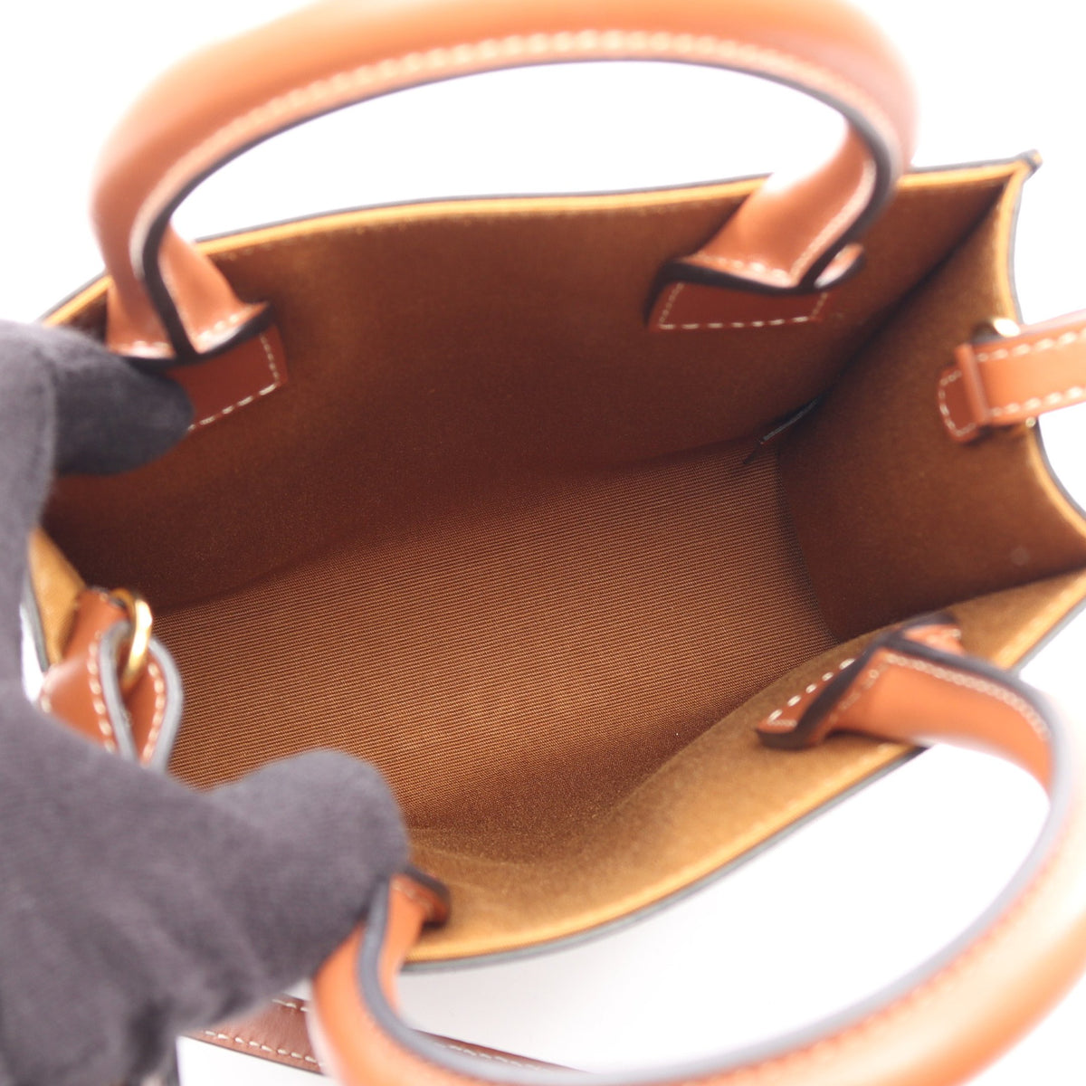 ミニ バーティカル カバ トリオンフ 2WAY ハンドバッグ PVC ブラック ブラウン ホワイト セリーヌ バッグ CELINE