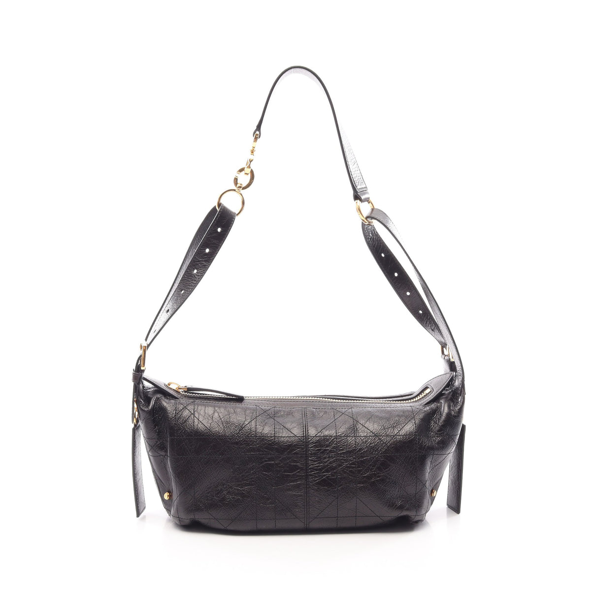 D-Journey バッグ スモール フラット マクロカナージュ ショルダーバッグ カーフレザー ブラック クリスチャンディオール バッグ Christian Dior