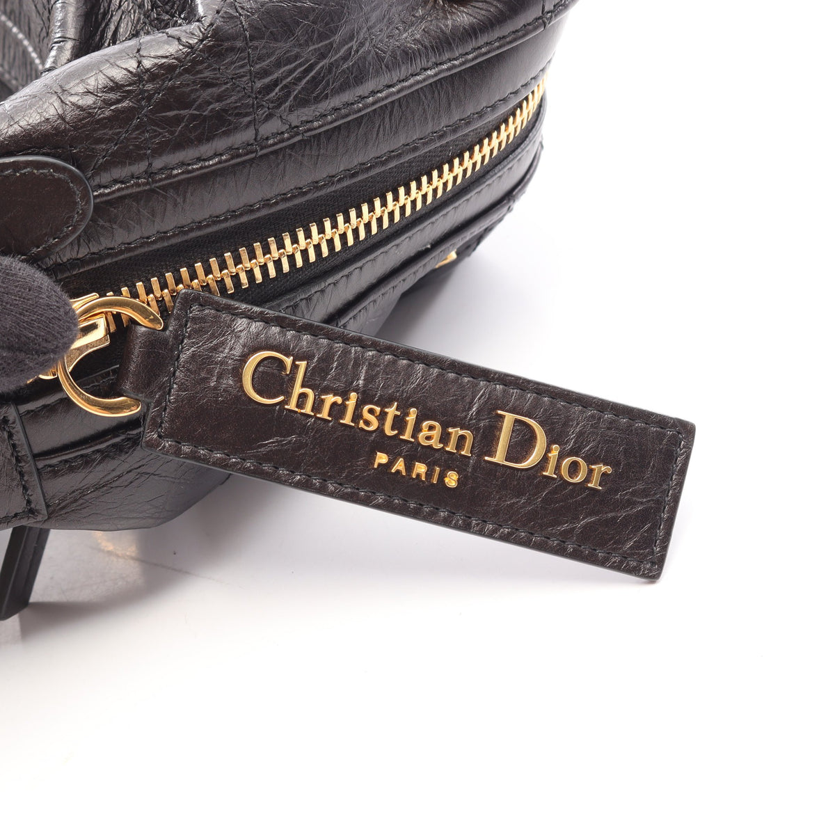 D-Journey バッグ スモール フラット マクロカナージュ ショルダーバッグ カーフレザー ブラック クリスチャンディオール バッグ Christian Dior
