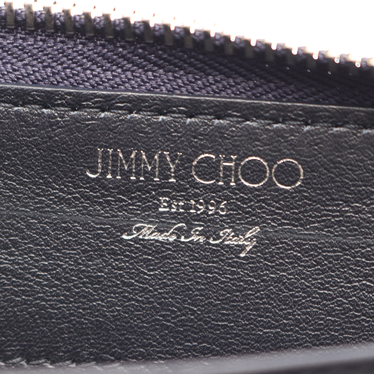 CARNABY スターエンボス ラウンドファスナー長財布 レザー ネイビー ジミーチュウ 財布・小物 JIMMY CHOO