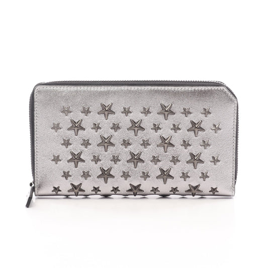 CARNABY スタースタッズ ラウンド長財布 ラウンドファスナー長財布 レザー シルバー ジミーチュウ 財布・小物 JIMMY CHOO