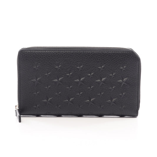 CARNABY スターエンボス ラウンドファスナー長財布 レザー ブラック ジミーチュウ 財布・小物 JIMMY CHOO