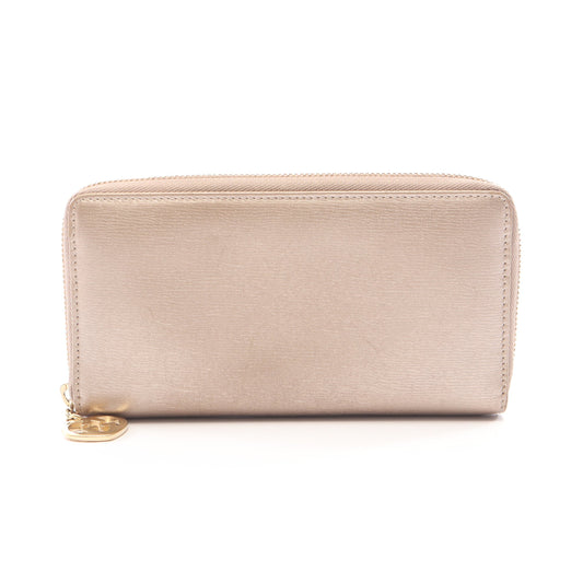 ラブリー ラウンドファスナー長財布 レザー シャンパンゴールド グッチ 財布・小物 GUCCI