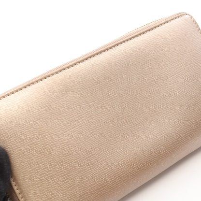 ラブリー ラウンドファスナー長財布 レザー シャンパンゴールド グッチ 財布・小物 GUCCI