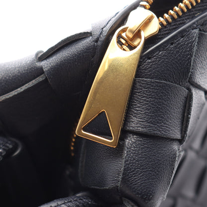 ループ イントレチャート ショルダーバッグ レザー ネイビー ボッテガヴェネタ バッグ BOTTEGA VENETA