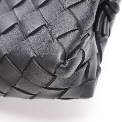 ループ イントレチャート ショルダーバッグ レザー ネイビー ボッテガヴェネタ バッグ BOTTEGA VENETA