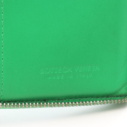 マキシイントレチャート ラウンドファスナー財布 レザー グリーン ボッテガヴェネタ 財布・小物 BOTTEGA VENETA