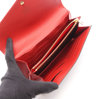 ポルトフォイユサラ レティーロ モノグラム スリーズ 二つ折り長財布 PVC レザー ブラウン レッド ルイヴィトン 財布・小物 LOUIS VUITTON
