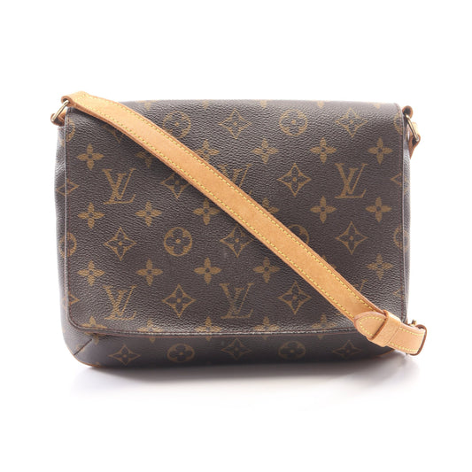 ミュゼットタンゴ ロングストラップ モノグラム ショルダーバッグ PVC レザー ブラウン ルイヴィトン バッグ LOUIS VUITTON