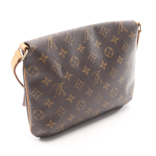 ミュゼットタンゴ ロングストラップ モノグラム ショルダーバッグ PVC レザー ブラウン ルイヴィトン バッグ LOUIS VUITTON