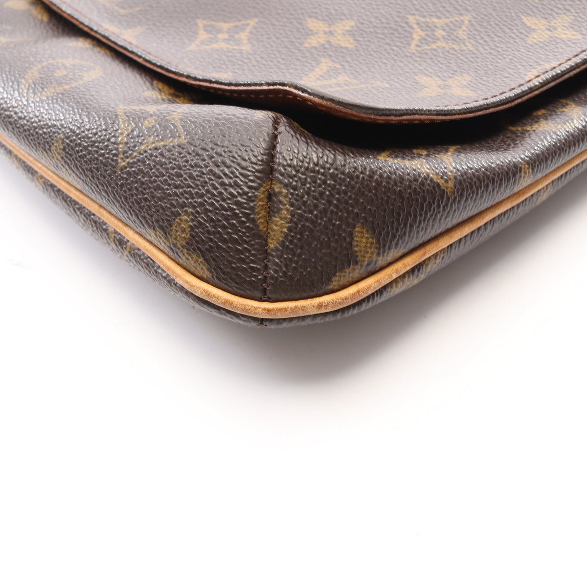 ミュゼットタンゴ ロングストラップ モノグラム ショルダーバッグ PVC レザー ブラウン ルイヴィトン バッグ LOUIS VUITTON