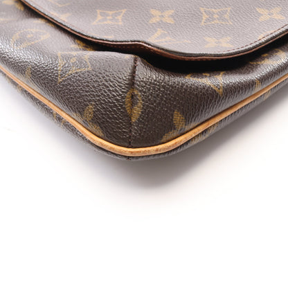 ミュゼットタンゴ ロングストラップ モノグラム ショルダーバッグ PVC レザー ブラウン ルイヴィトン バッグ LOUIS VUITTON