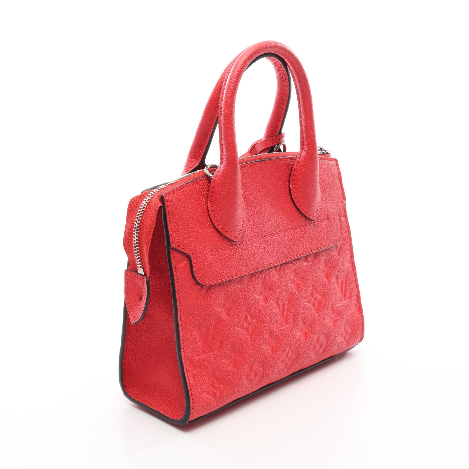 ポンヌフMINI モノグラムアンプラント ポピーペタル 2WAY ハンドバッグ レザー コーラルピンク ルイヴィトン バッグ LOUIS VUITTON