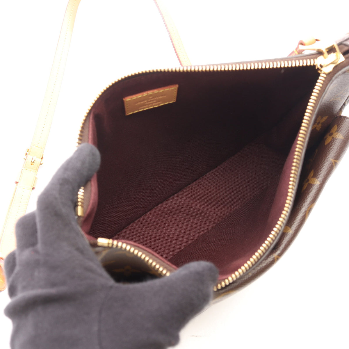マビヨン モノグラム ショルダーバッグ PVC レザー ブラウン ルイヴィトン バッグ LOUIS VUITTON