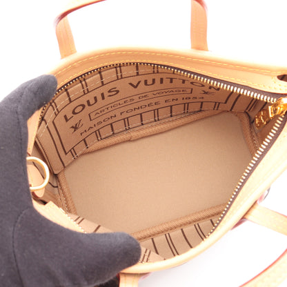 ネヴァーフルBB モノグラム ベージュ 2WAY ハンドバッグ PVC レザー ブラウン ルイヴィトン バッグ LOUIS VUITTON