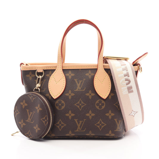 ネヴァーフルBB モノグラム ベージュ 2WAY ハンドバッグ PVC レザー ブラウン ルイヴィトン バッグ LOUIS VUITTON