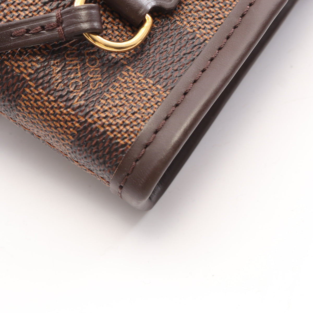 ネヴァーフルPM ダミエエベヌ ハンドバッグ トートバッグ PVC レザー ブラウン ルイヴィトン バッグ LOUIS VUITTON